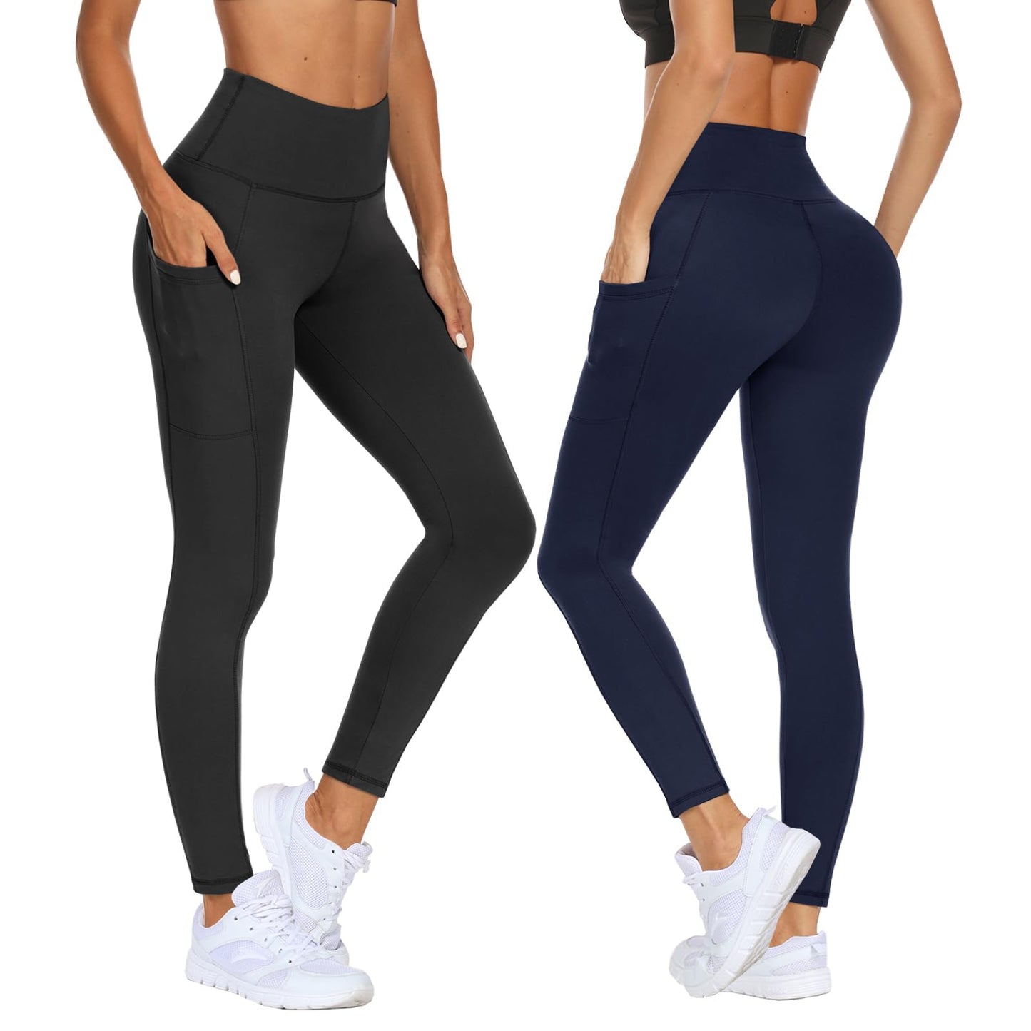 DDOBB 2 Pack Leggings for Women High Waisted