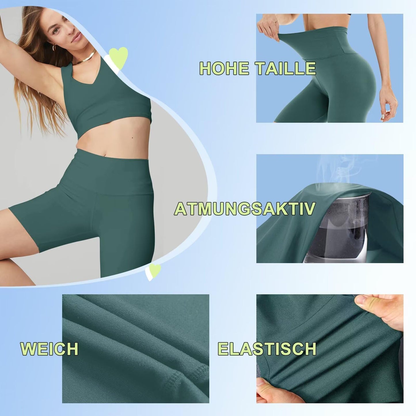 Cycling Shorts Women High Waisted