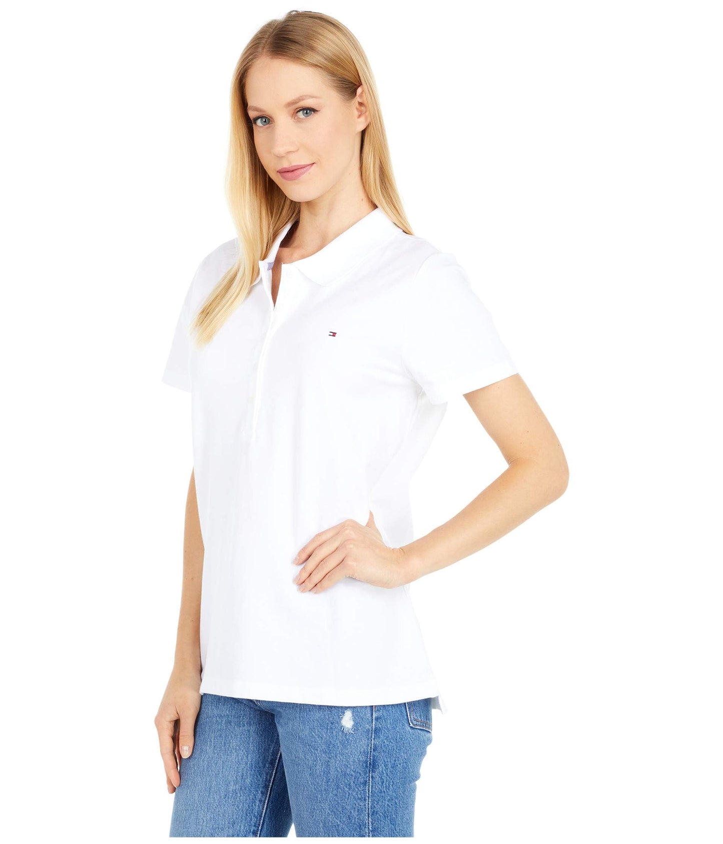 Tommy Hilfiger Women's Short Sleeve Classic Polo Shirt S/S CORE