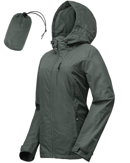 33,000ft Women's Waterproof Packable Rain Jacket