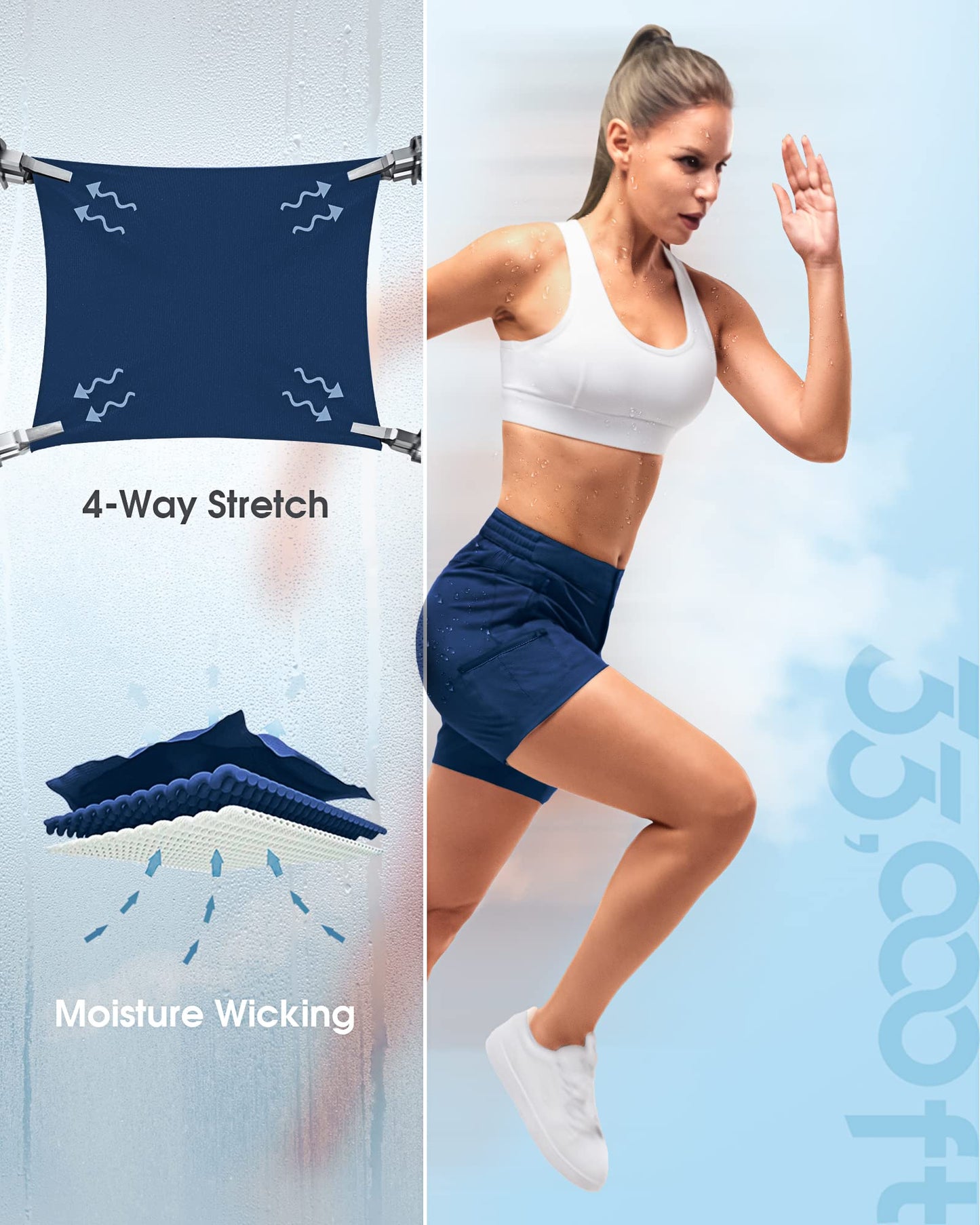 33,000ft Women's Hiking Shorts Quick Dry