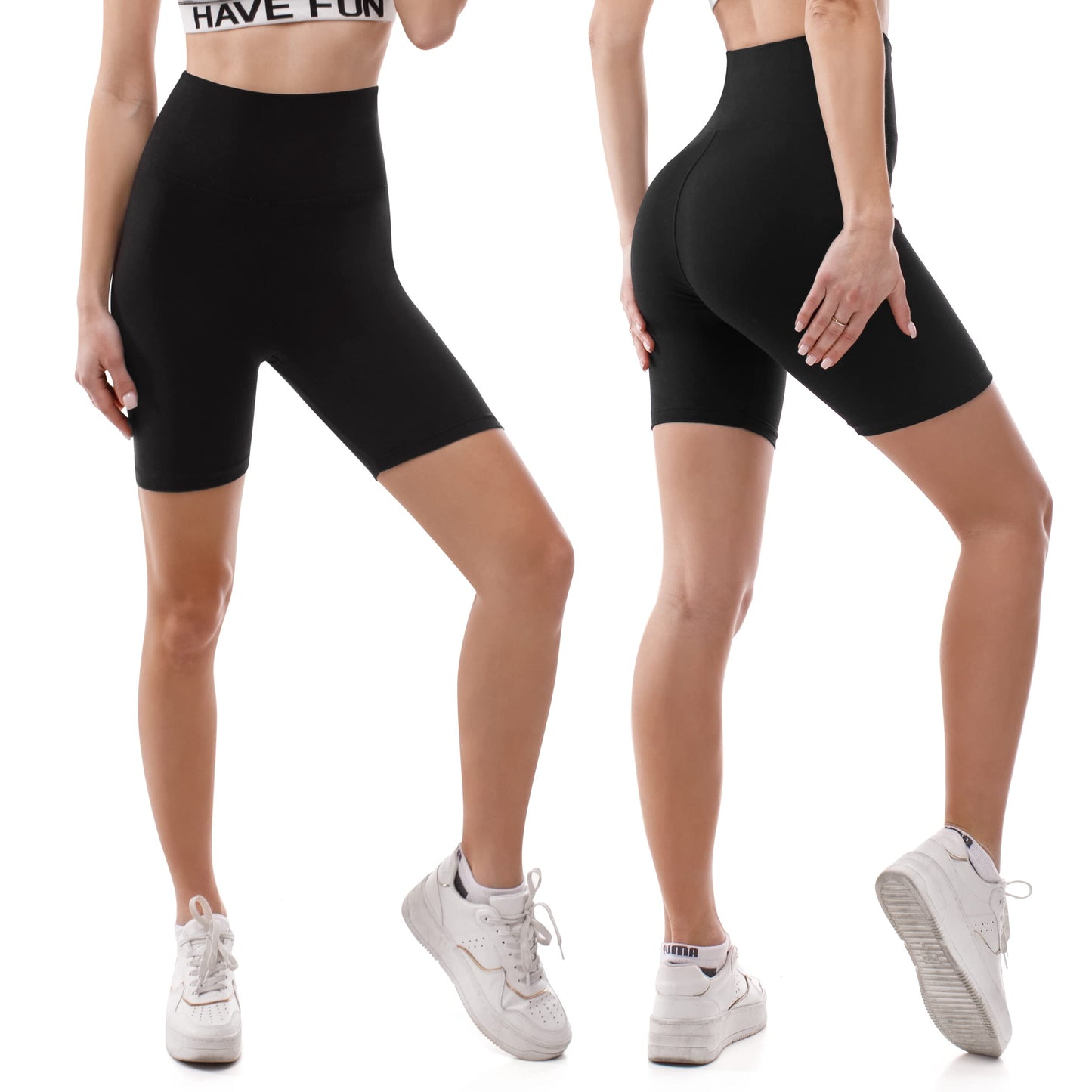 SINOPHANT High Waisted Cycling Shorts Women