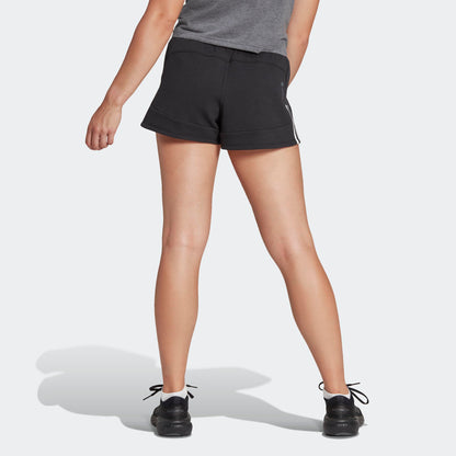 adidas Women's Train Essentials Train Cotton 3-Stripes Pacer Shorts Shorts