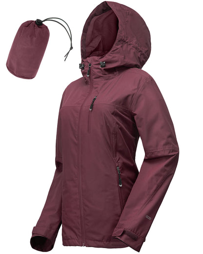 33,000ft Women's Waterproof Packable Rain Jacket