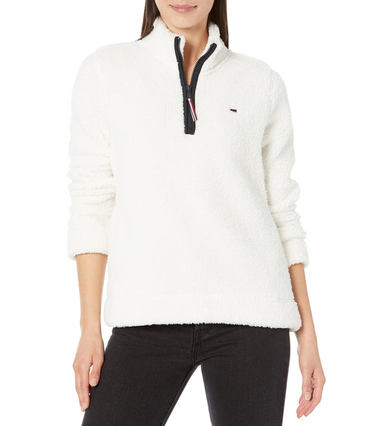 Tommy Hilfiger Women's 1/4 Zip Sherpa Jacket