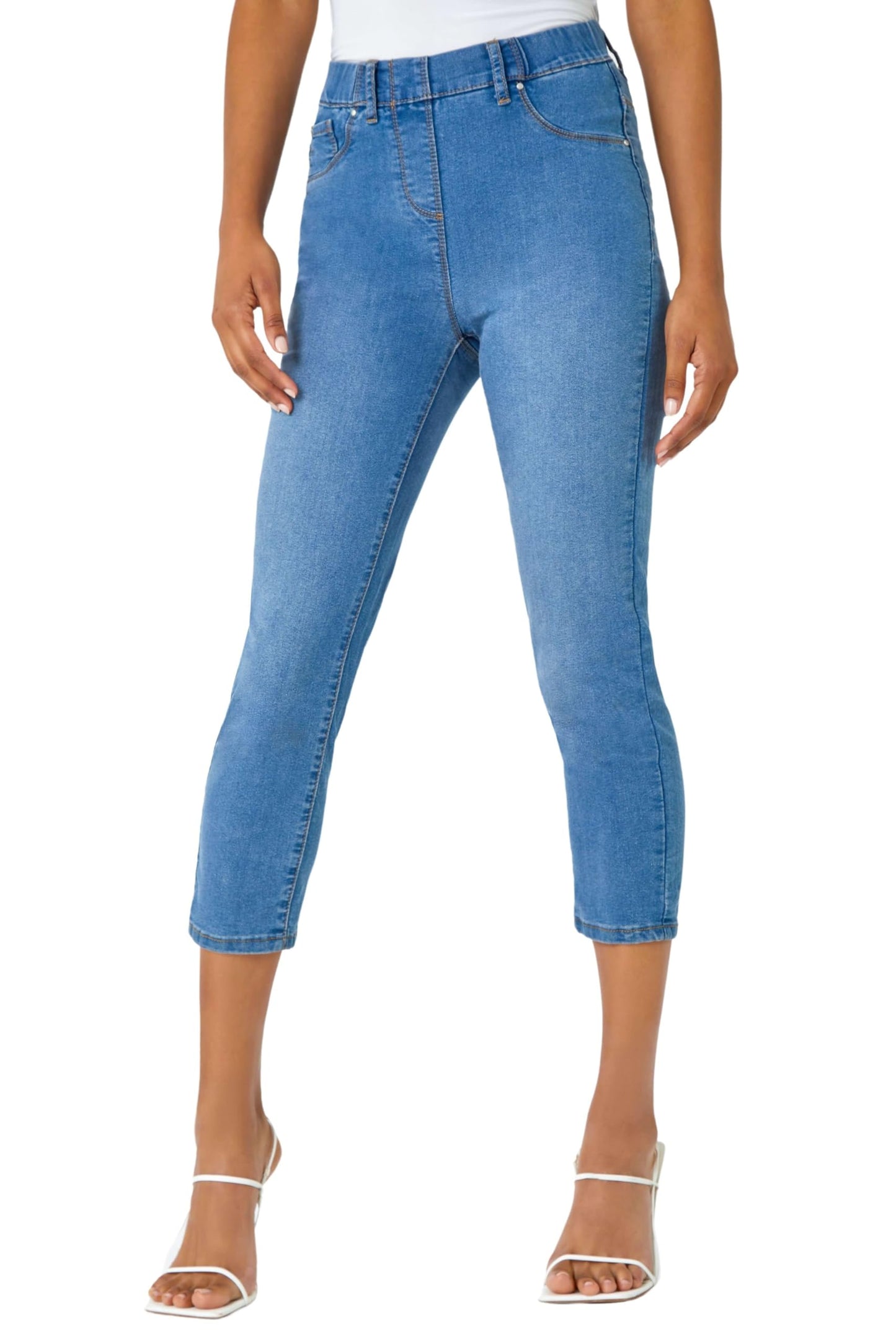 Roman Originals Cropped Jeggings for Women