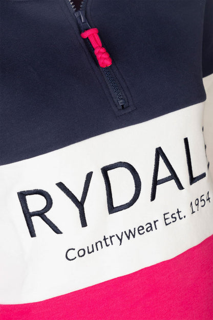 Rydale Ladies Country Sweatshirt Embroidered Women's Sweater Striped Women