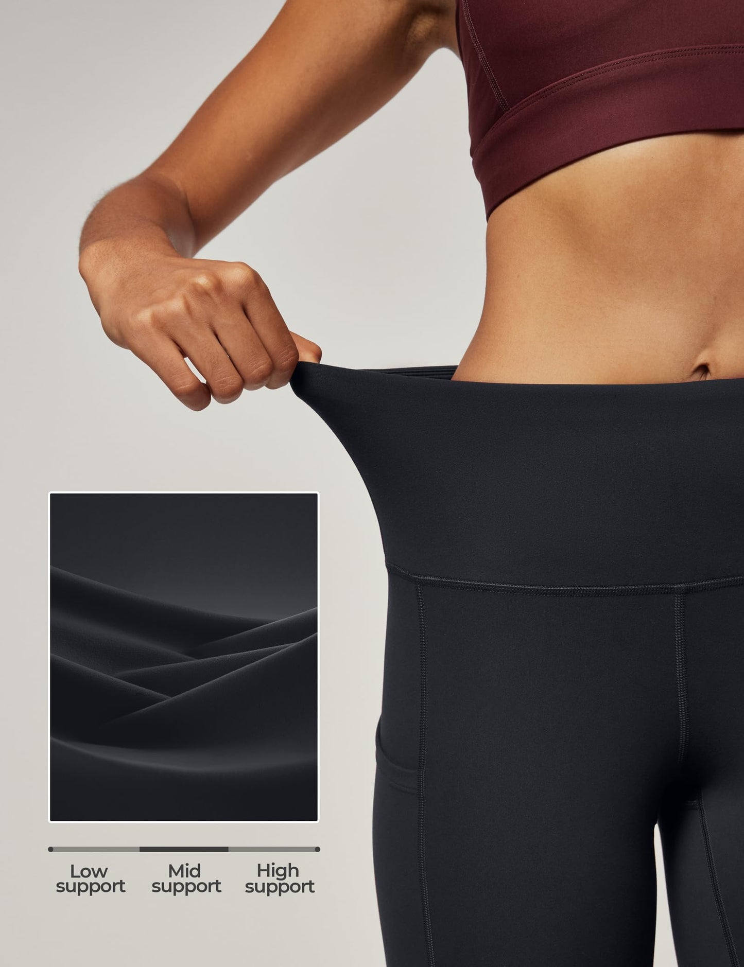 IUGA Yoga Pants with Pockets, Workout Running Leggings with Pockets for Women