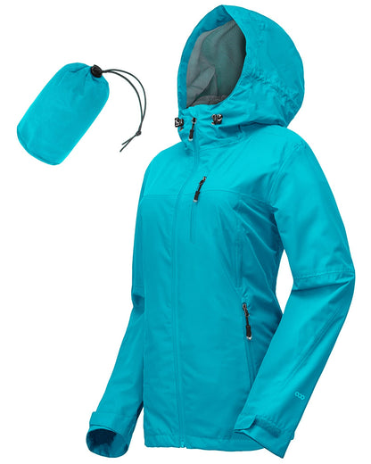 33,000ft Women's Waterproof Packable Rain Jacket