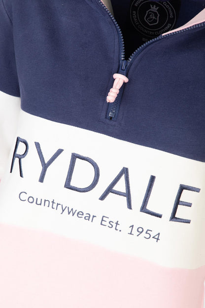 Rydale Ladies Country Sweatshirt Embroidered Women's Sweater Striped Women