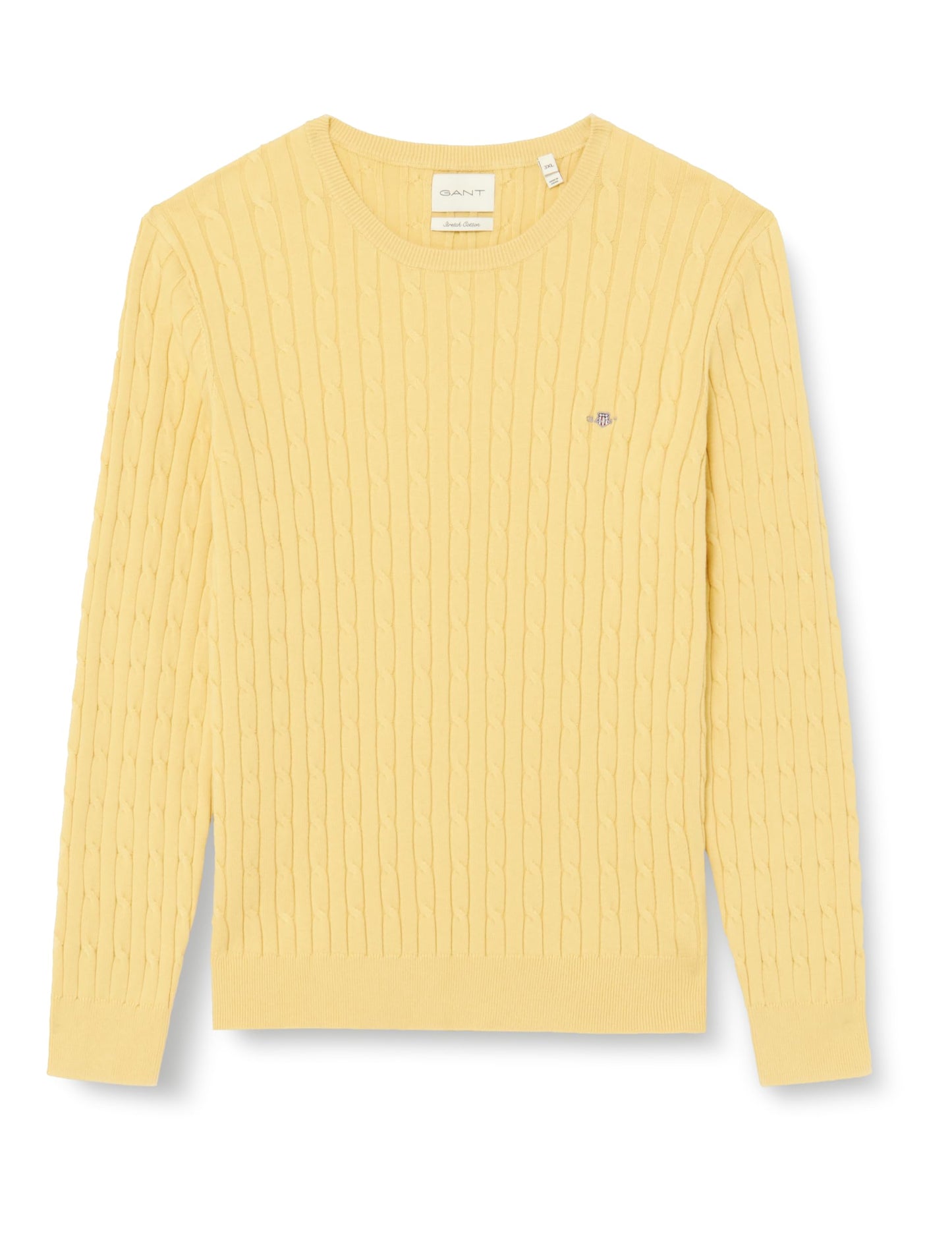 GANT Womens Cotton Cable Knit Crew Neck Sweater