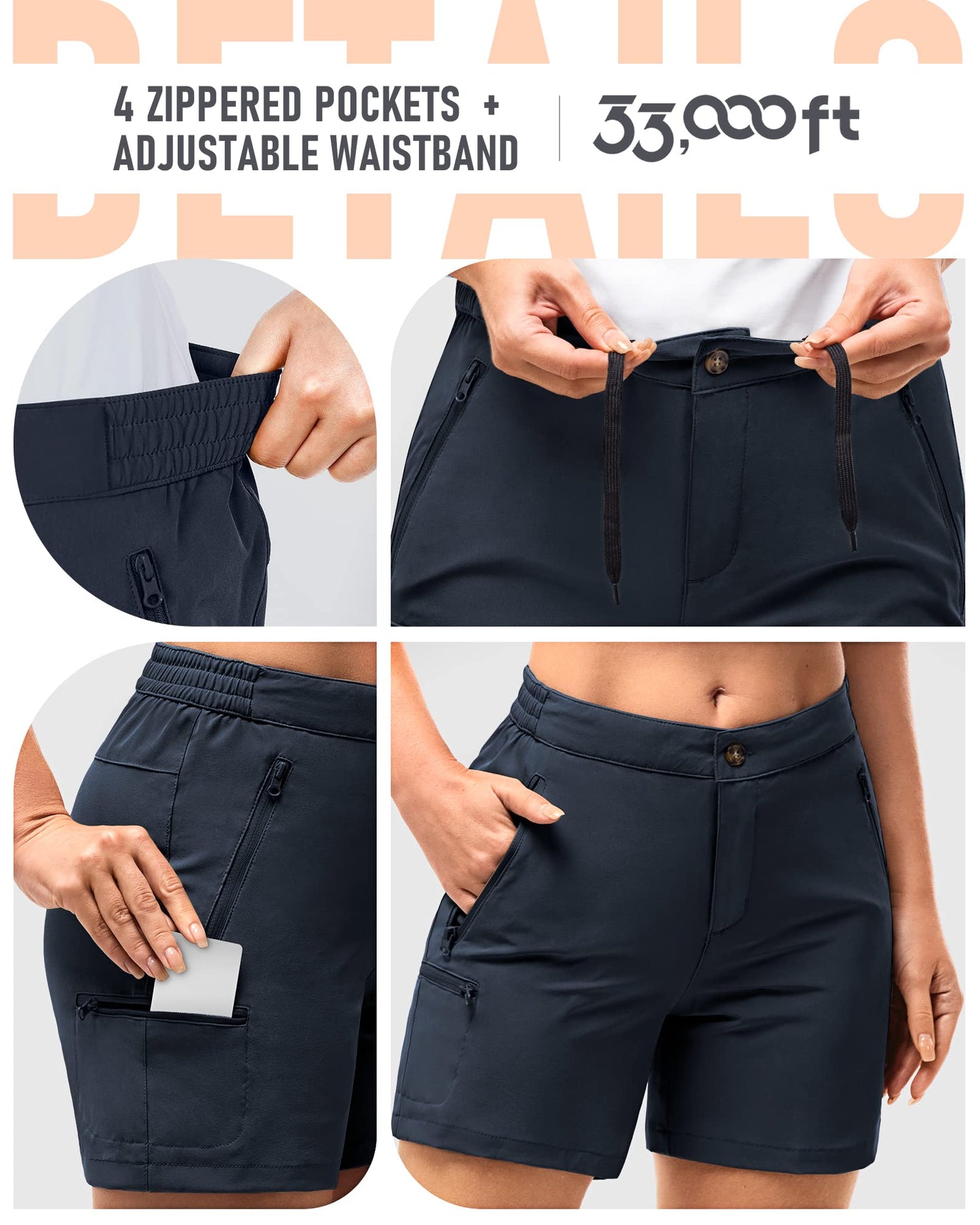 33,000ft Women's Hiking Shorts Quick Dry