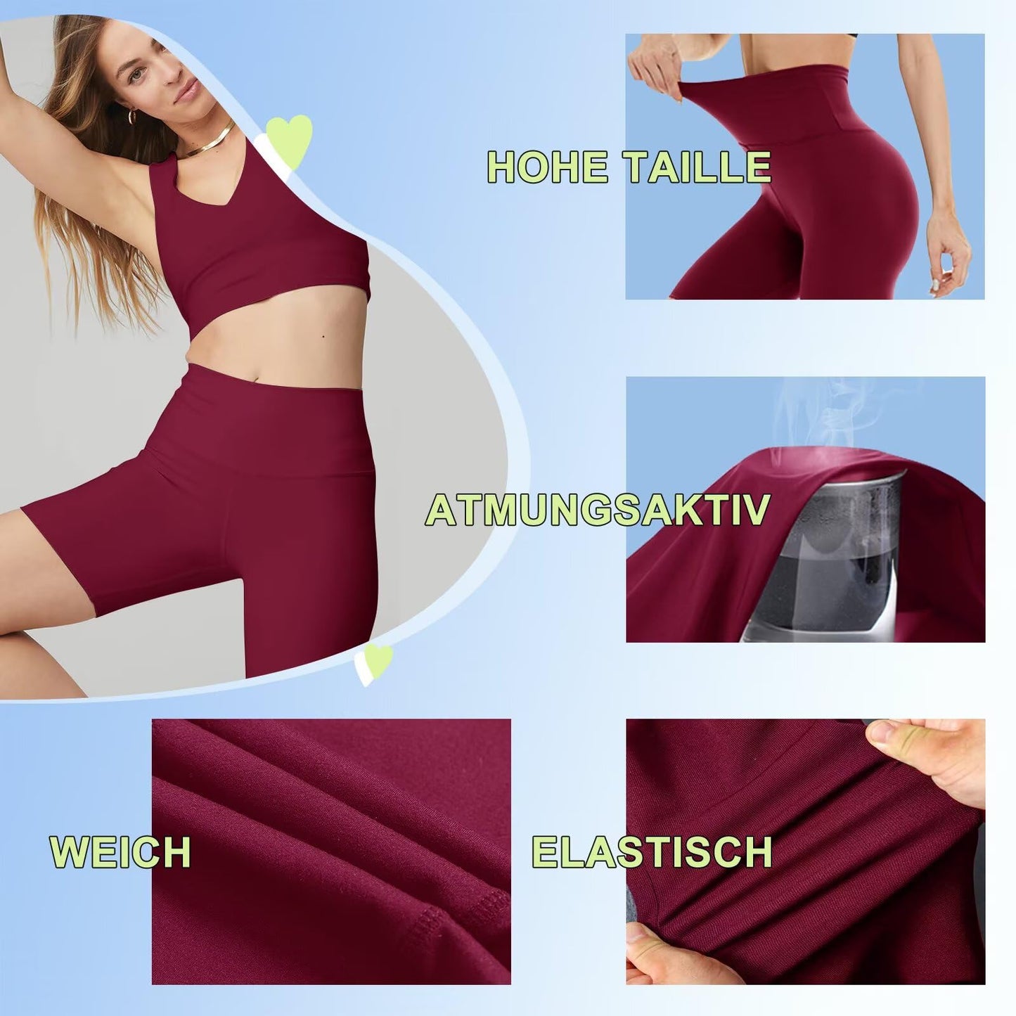Cycling Shorts Women High Waisted
