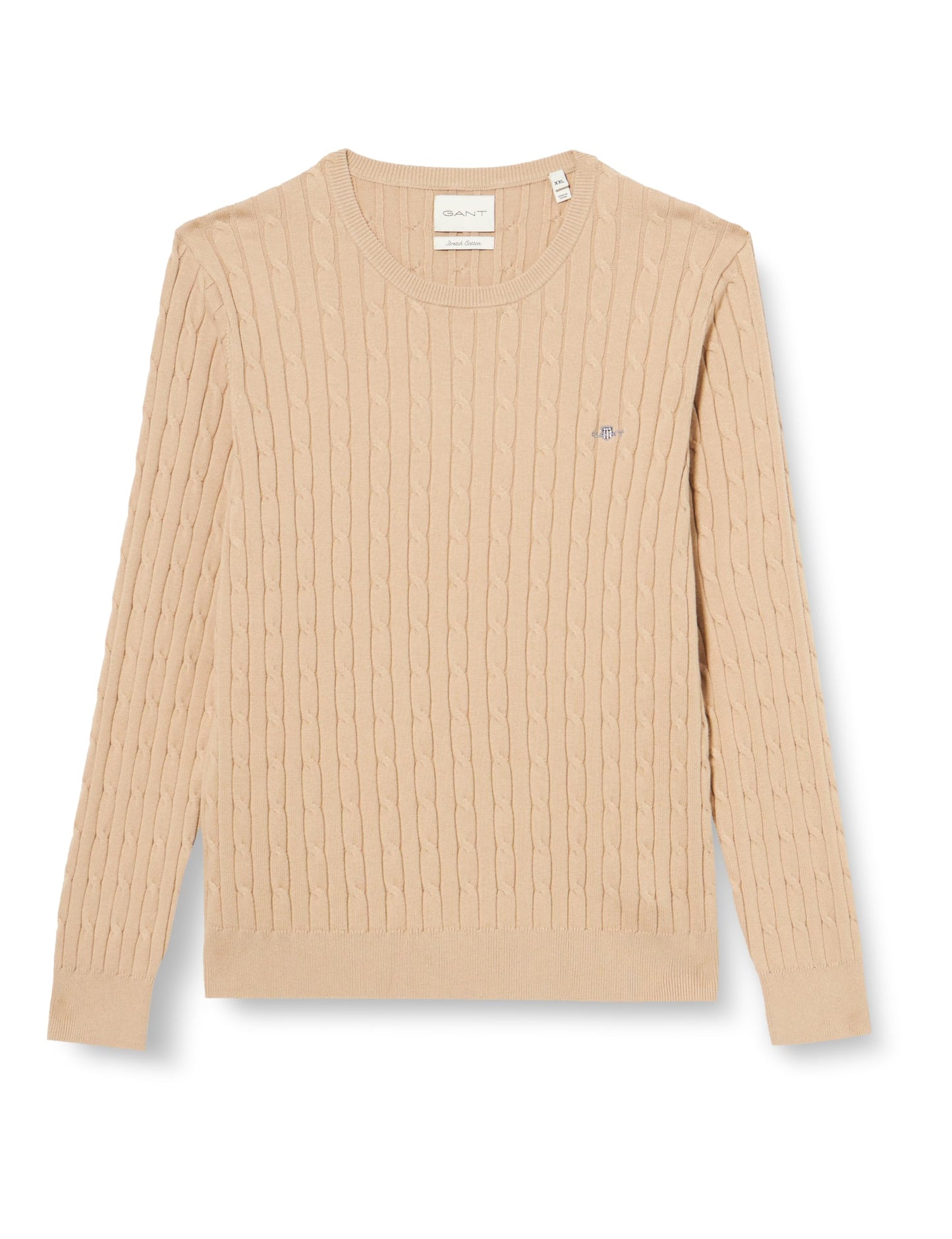 GANT Womens Cotton Cable Knit Crew Neck Sweater