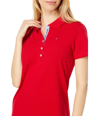 Tommy Hilfiger Women's Short Sleeve Classic Polo Shirt S/S CORE