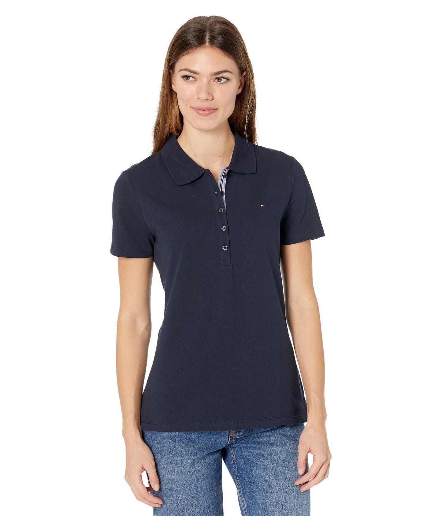 Tommy Hilfiger Women's Short Sleeve Classic Polo Shirt S/S CORE