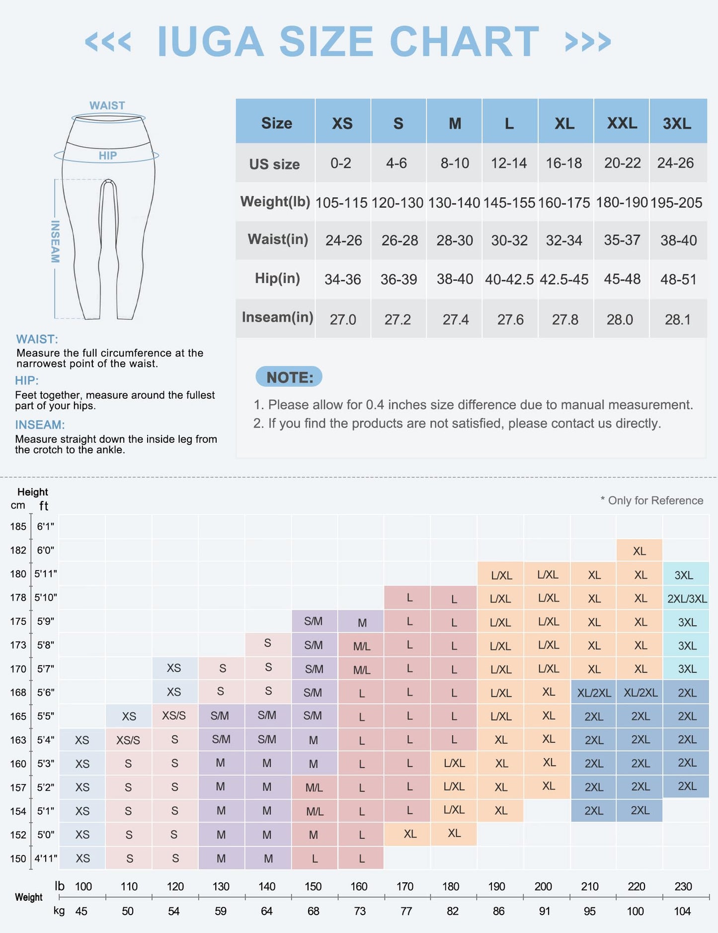IUGA Yoga Pants with Pockets, Workout Running Leggings with Pockets for Women