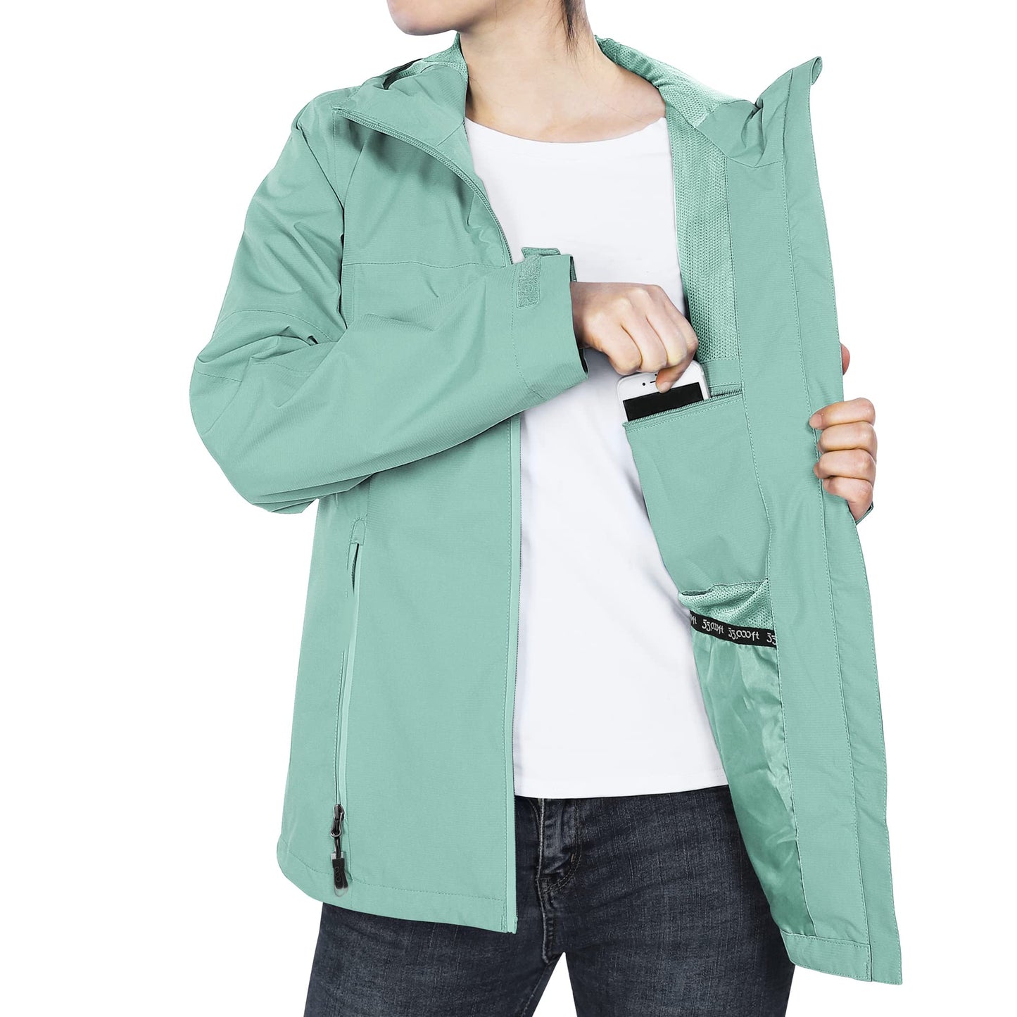 33,000ft Women's Waterproof Packable Rain Jacket
