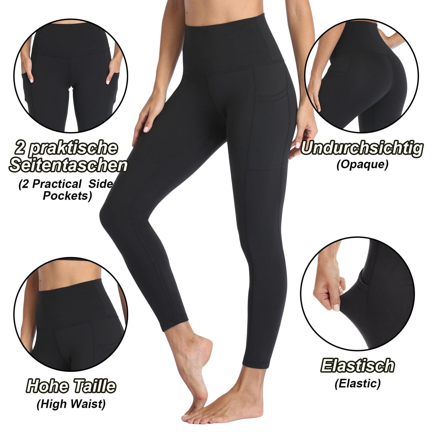 Gym Leggings for Women with Pockets