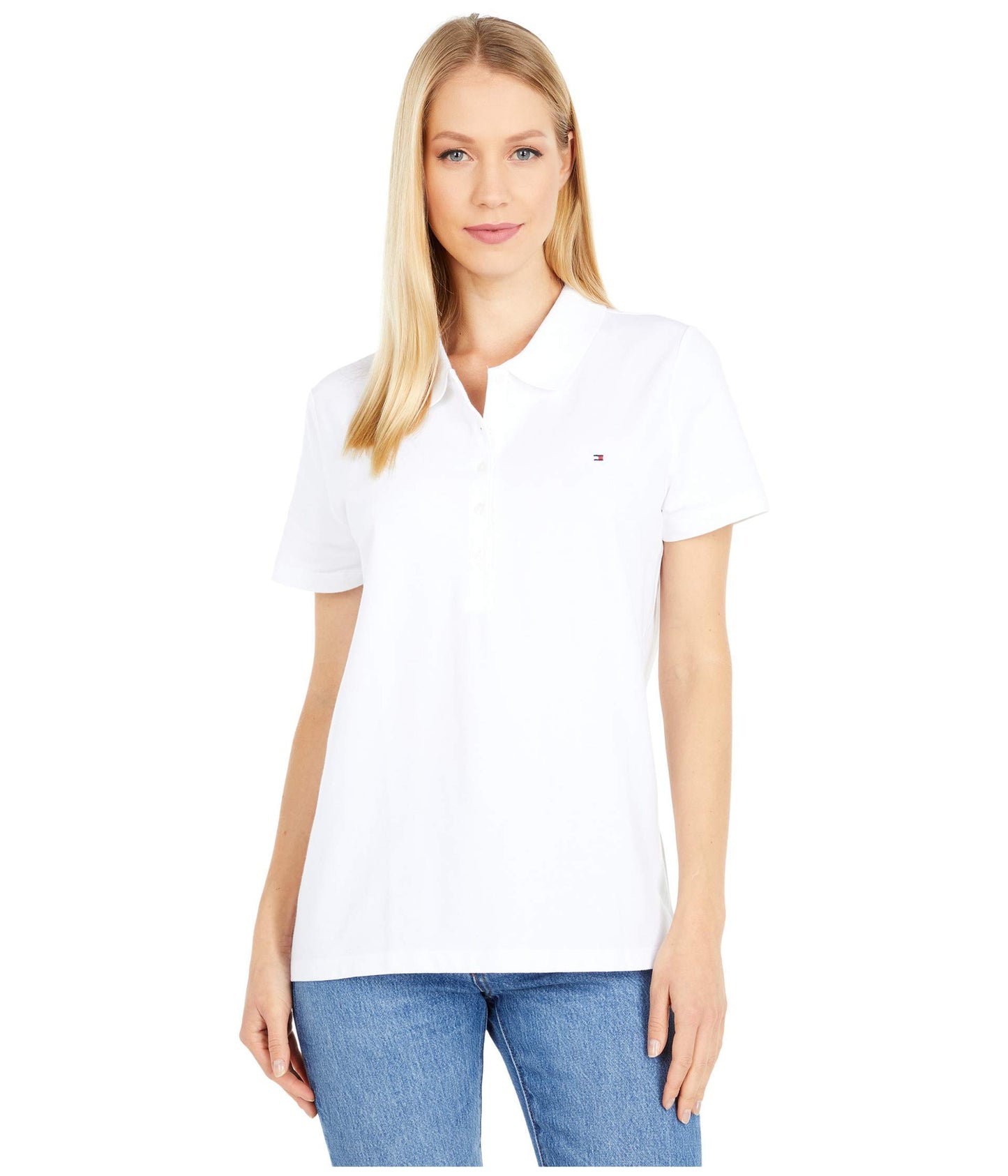 Tommy Hilfiger Women's Short Sleeve Classic Polo Shirt S/S CORE