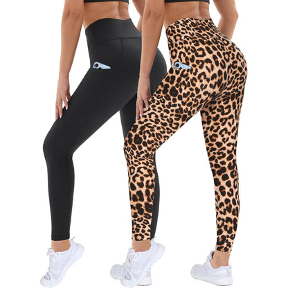 DDOBB 2 Pack Leggings for Women High Waisted