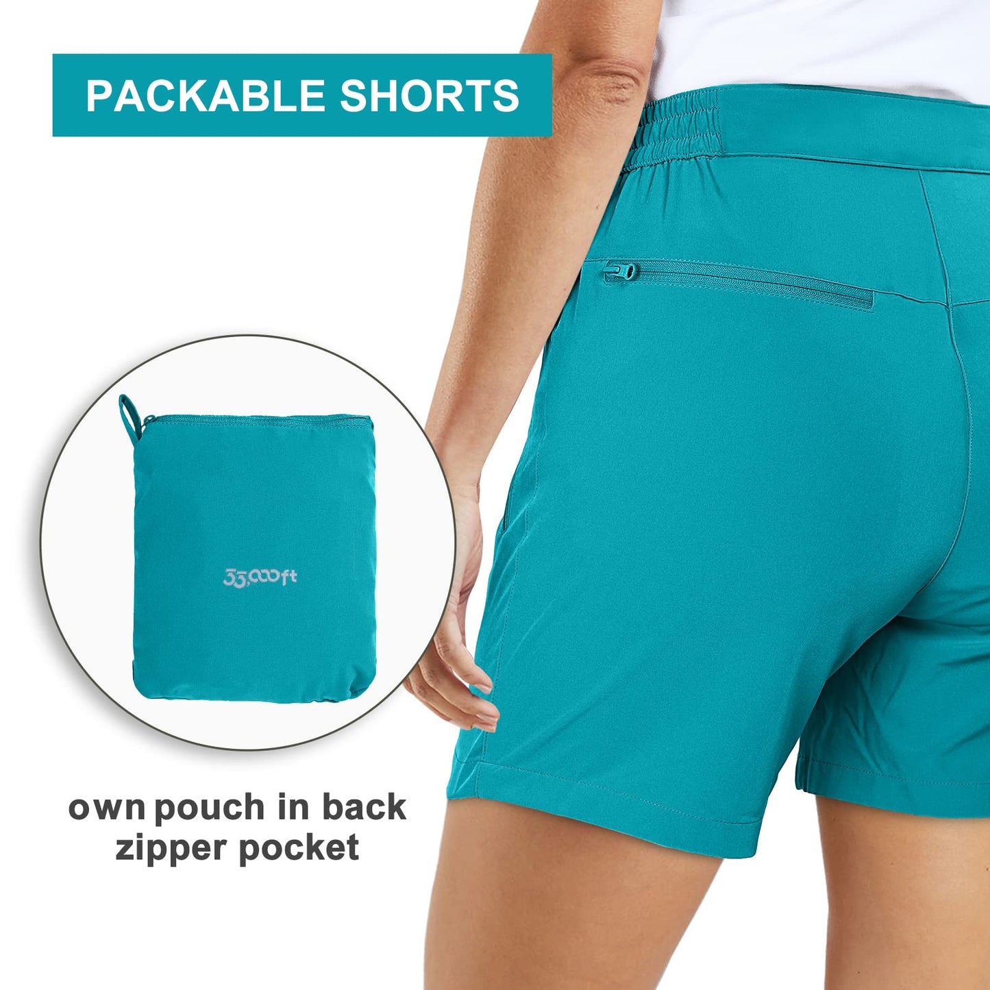 33,000ft Women's Hiking Shorts Quick Dry
