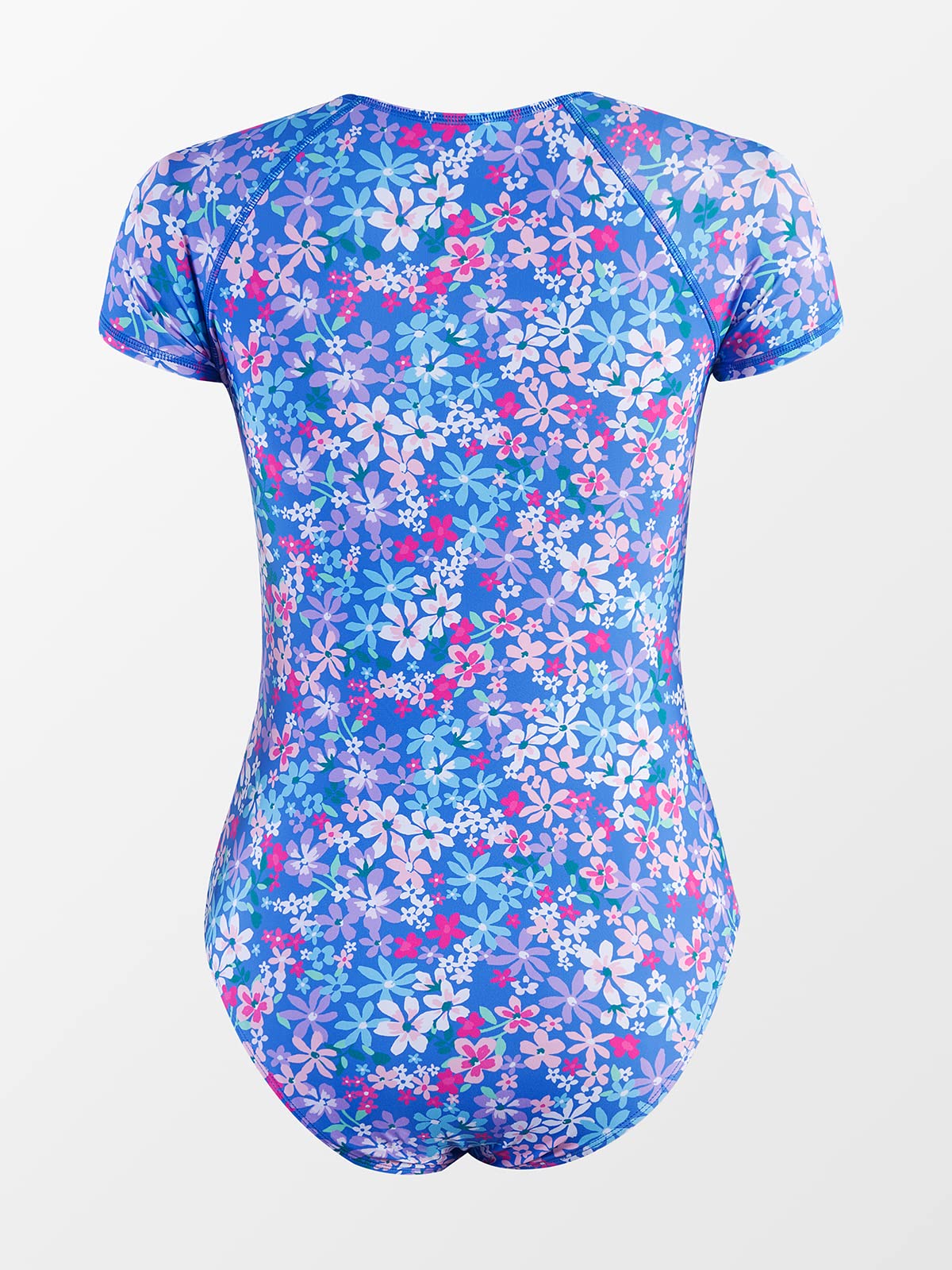 CUPSHE One Piece Swimsuit for Women High Neck Zipper Short Sleeve Bathing Suit