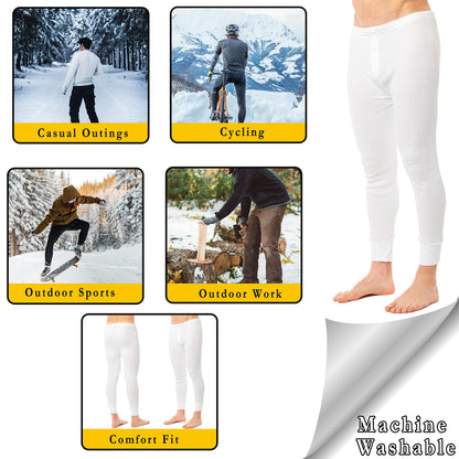 Heatwave® Pack of 2 Men's Thermal Trousers Long Johns Warm Underwear Baselayer, S M L XL XXL Thermals