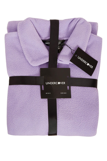 Undercover Ladies' Soft Fleece Zip Gown with Satin Trim