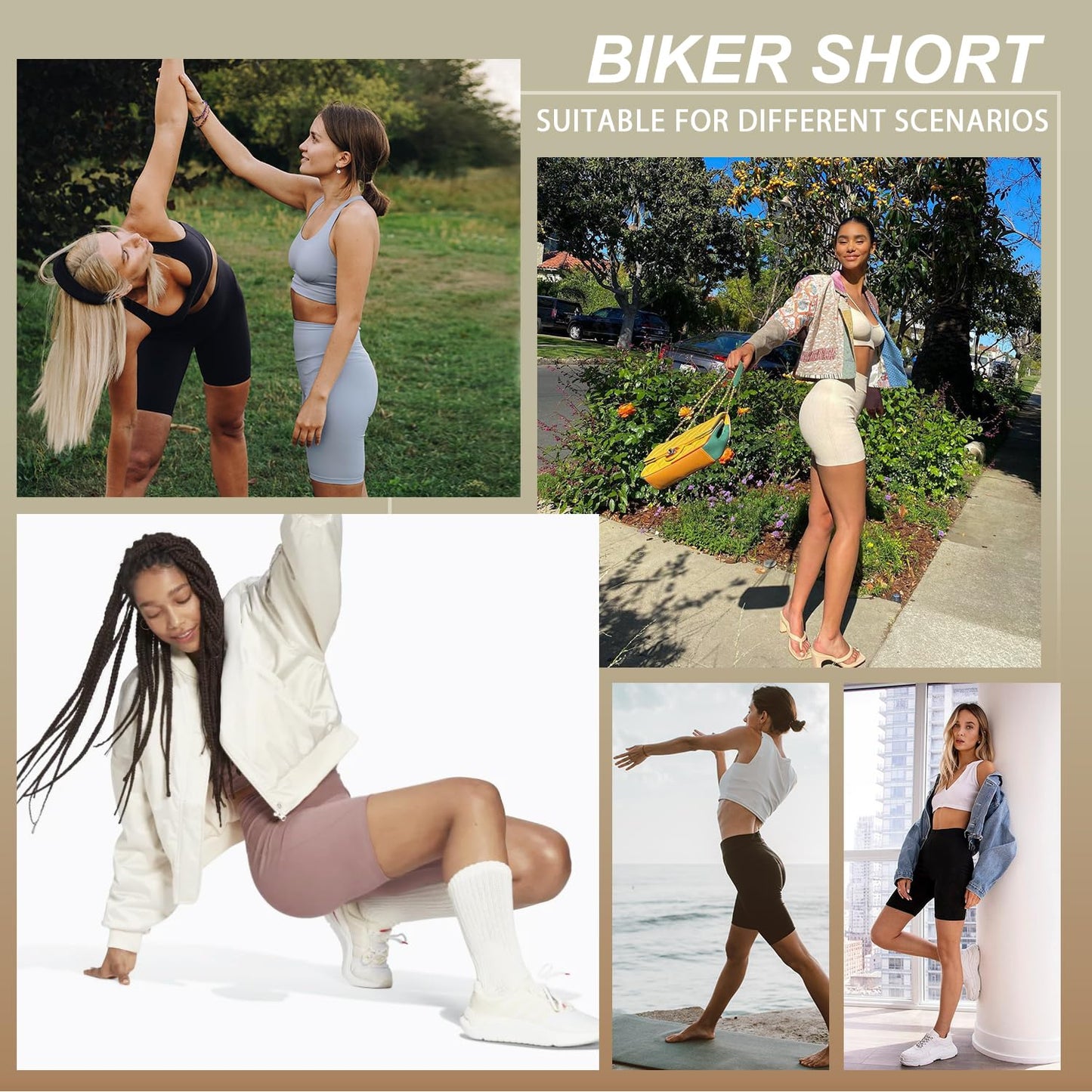 Cycling Shorts Women- High Waisted