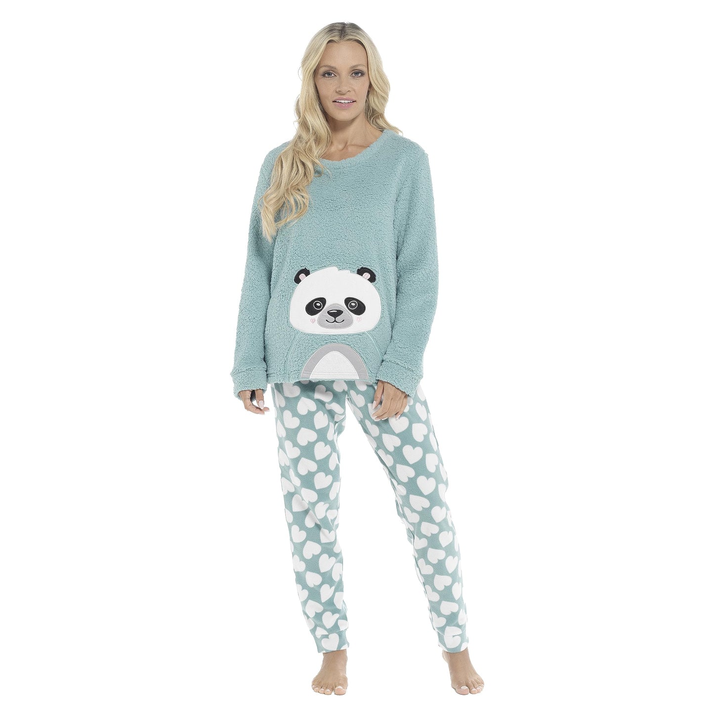 Daisy Dreamer Womens Snuggle Fleece Pyjama Set Ladies Loungewear Pyjamas Warm Soft Fleece Pj Lounge Sets