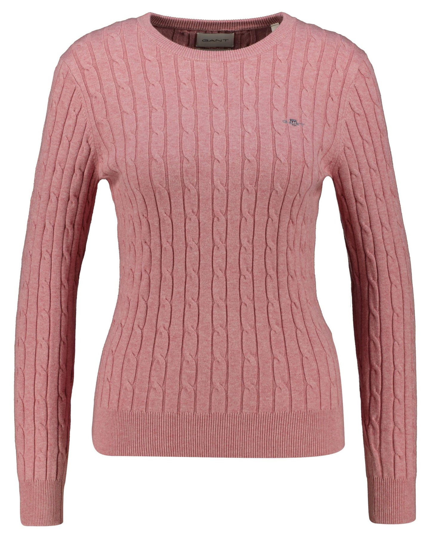 GANT Womens Cotton Cable Knit Crew Neck Sweater