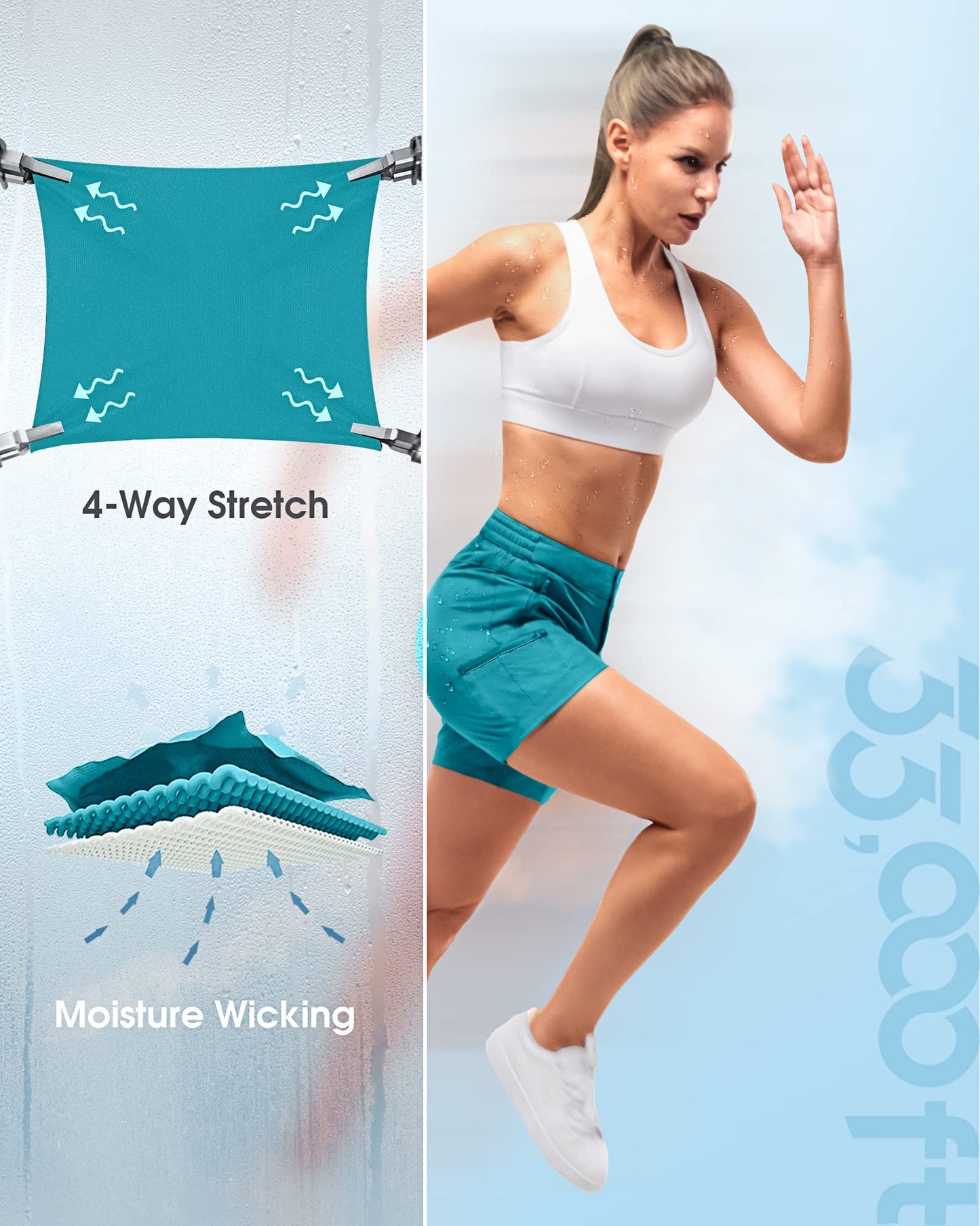33,000ft Women's Hiking Shorts Quick Dry
