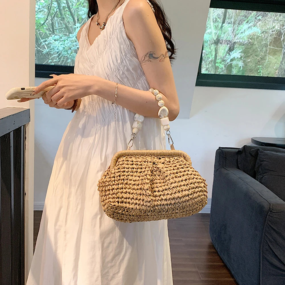 Trendy Straw Weave Shoulder Bag | Chic and Eco-Friendly