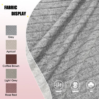 Women's Knitted Stripe Split U Neck Elastic Bodycon Full Length Casual Maxi Long Dresses