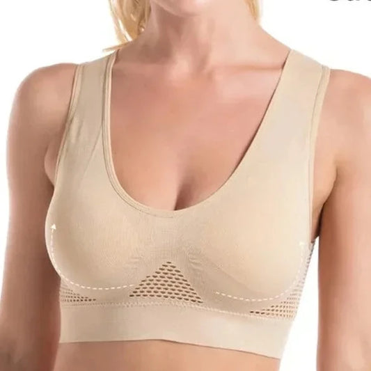 Seamless Mesh Sports Bra