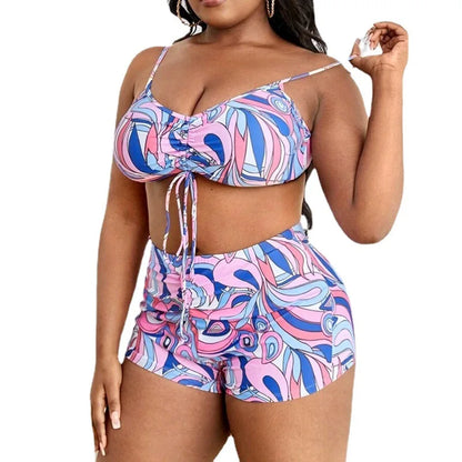 Plus Size Three-Piece Swimwear