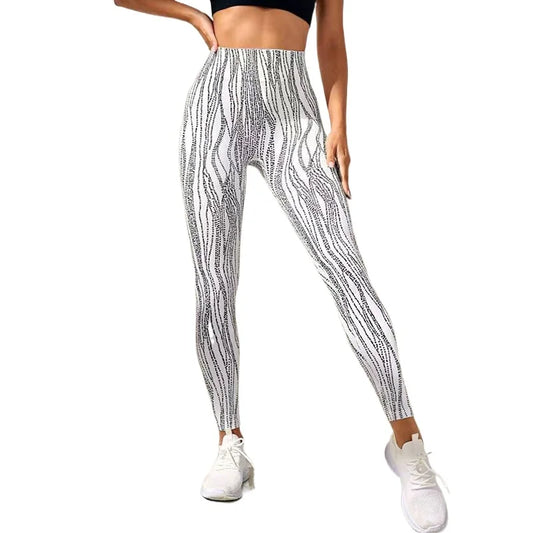 Casual Stripe Workout Leggings