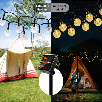 200LED String Solar Lights Outdoor Fairy Camping Lights 22M IP65 Waterproof Garland Christmas Decoration Wedding Lamp Garden