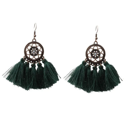 Vintage Ethnic Long Tassel Earrings