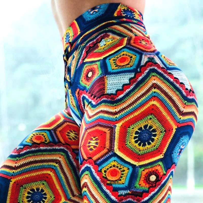 Women High Waist Printed Leggings