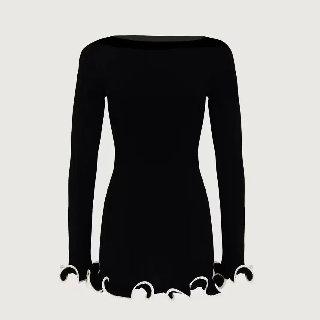 TARUXY Knitted Mini Dress For Women