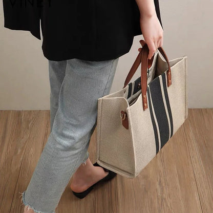 Large Capacity Canvas Tote Bag | Stylish and Practical