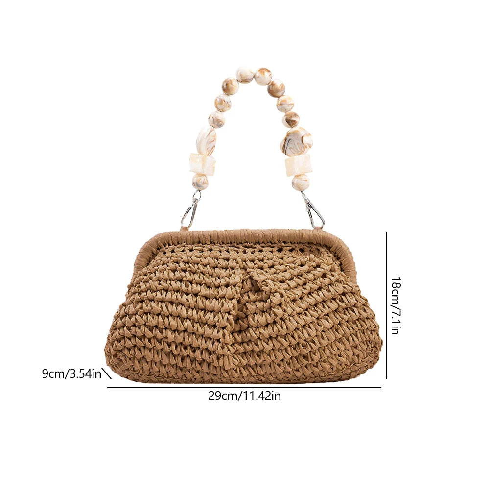 Trendy Straw Weave Shoulder Bag | Chic and Eco-Friendly