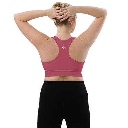 The Gymbum UK Hippie Pink Longline sports bra