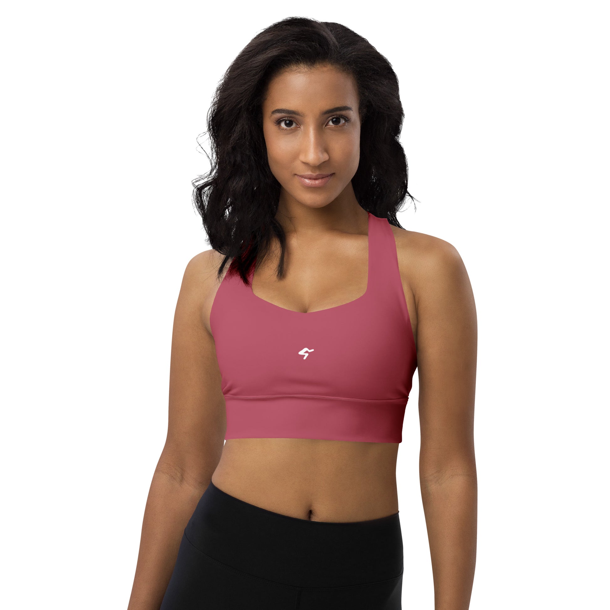 The Gymbum UK Hippie Pink Longline sports bra