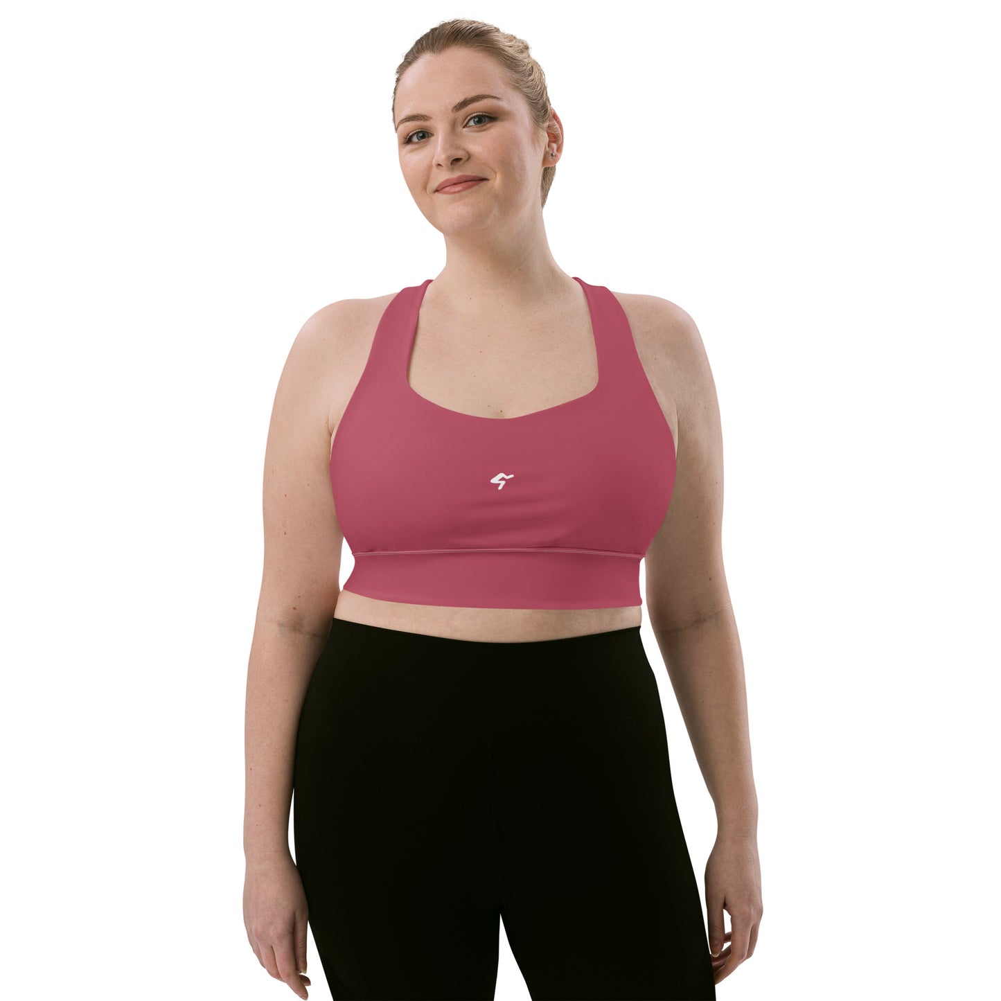 The Gymbum UK Hippie Pink Longline sports bra