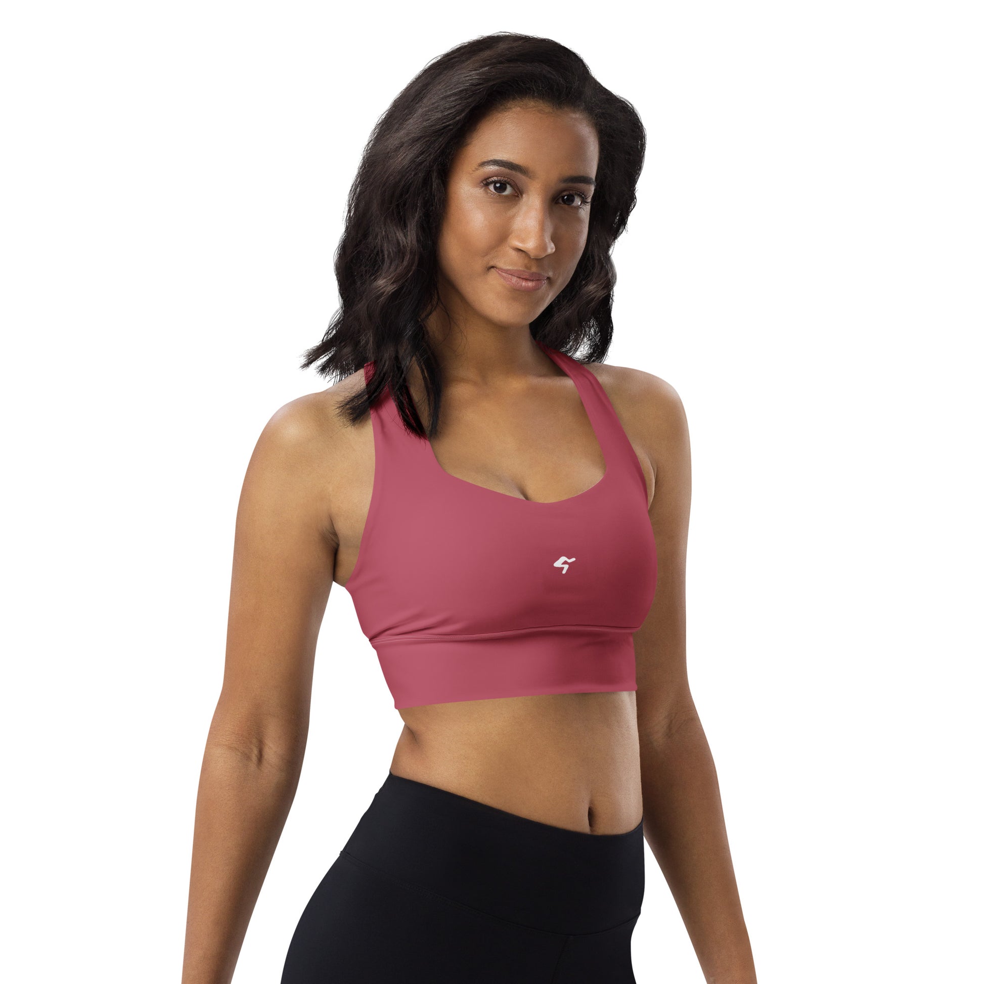 The Gymbum UK Hippie Pink Longline sports bra