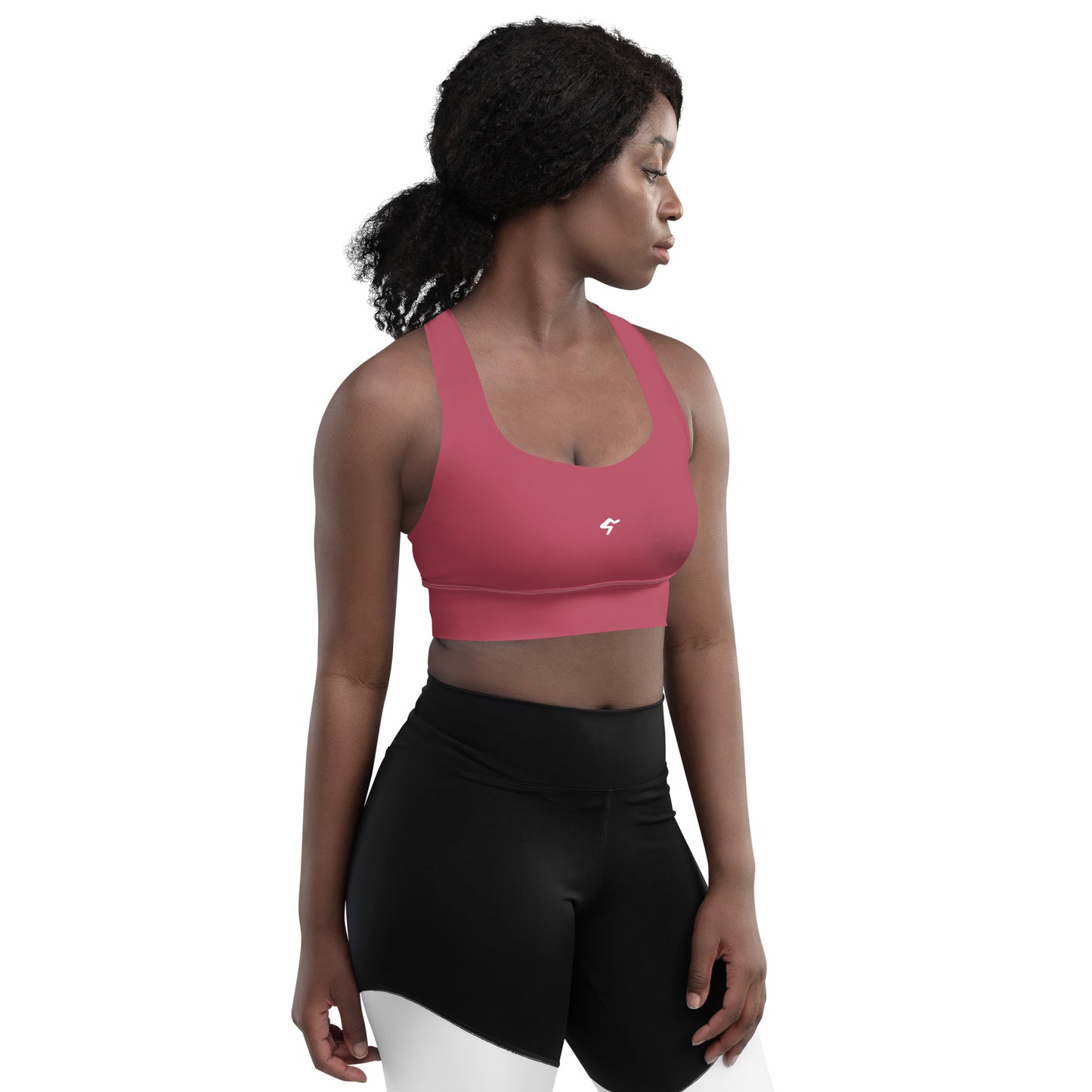 The Gymbum UK Hippie Pink Longline sports bra