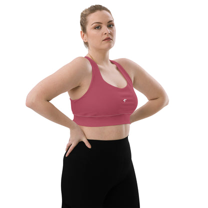 The Gymbum UK Hippie Pink Longline sports bra